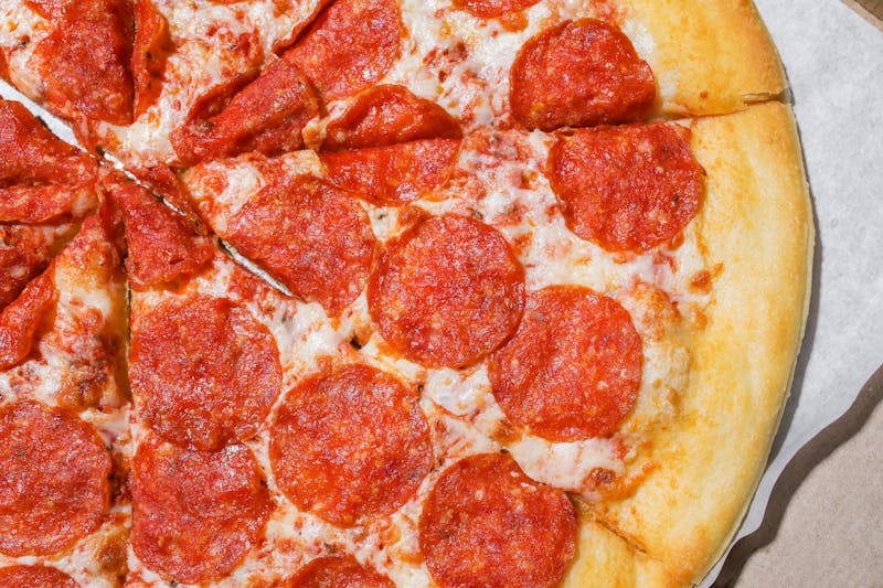 Classic Pepperoni jet's pizza with crispy crust